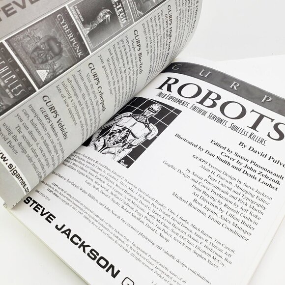 GURPS Robots David Pulver RPG Book Steve Jackson Games First Ed. 3rd Print 2000 - Picture 3 of 8